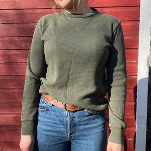 Thick knit thermal top